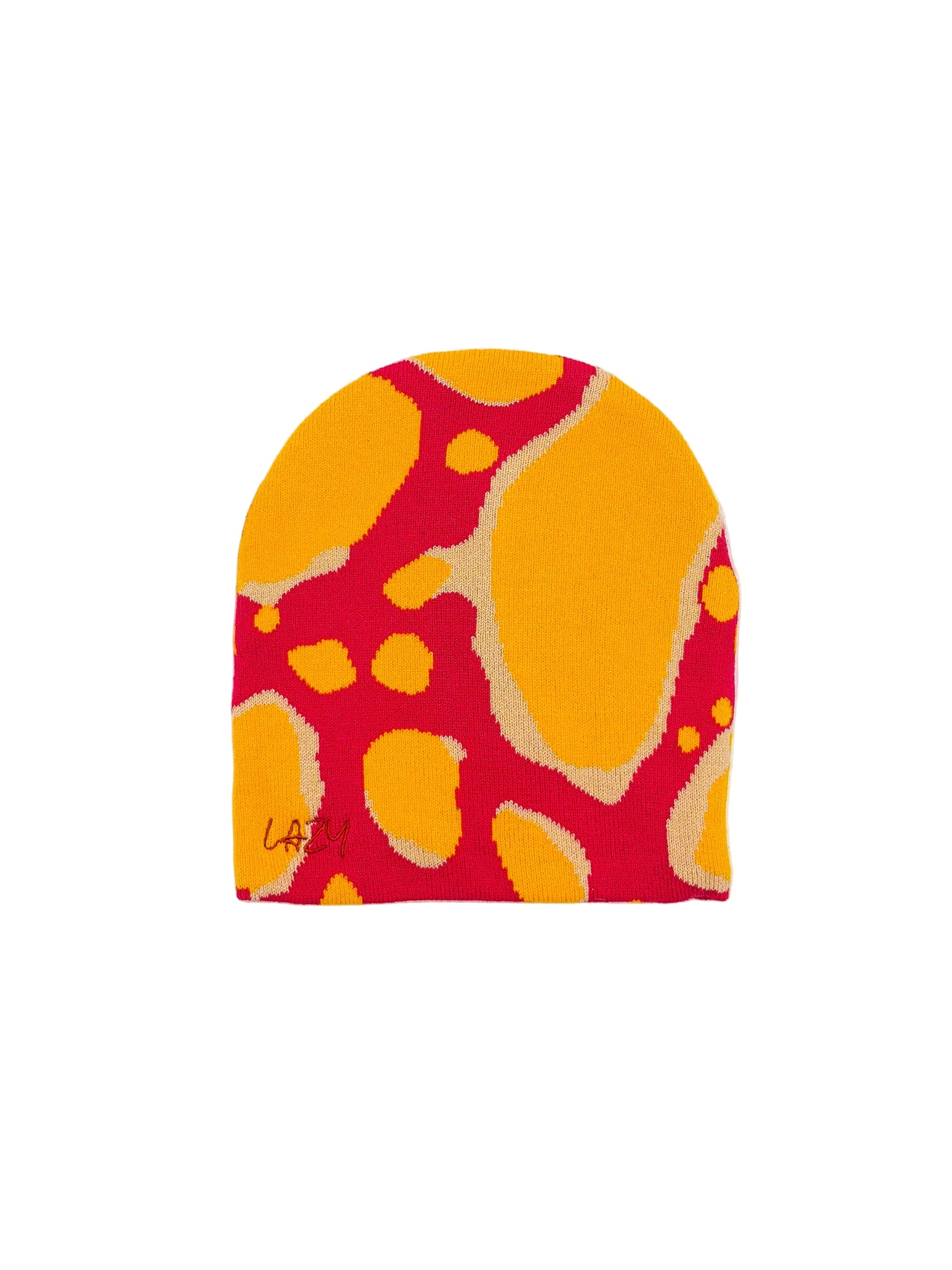 Pink Egg Yolk Beanie