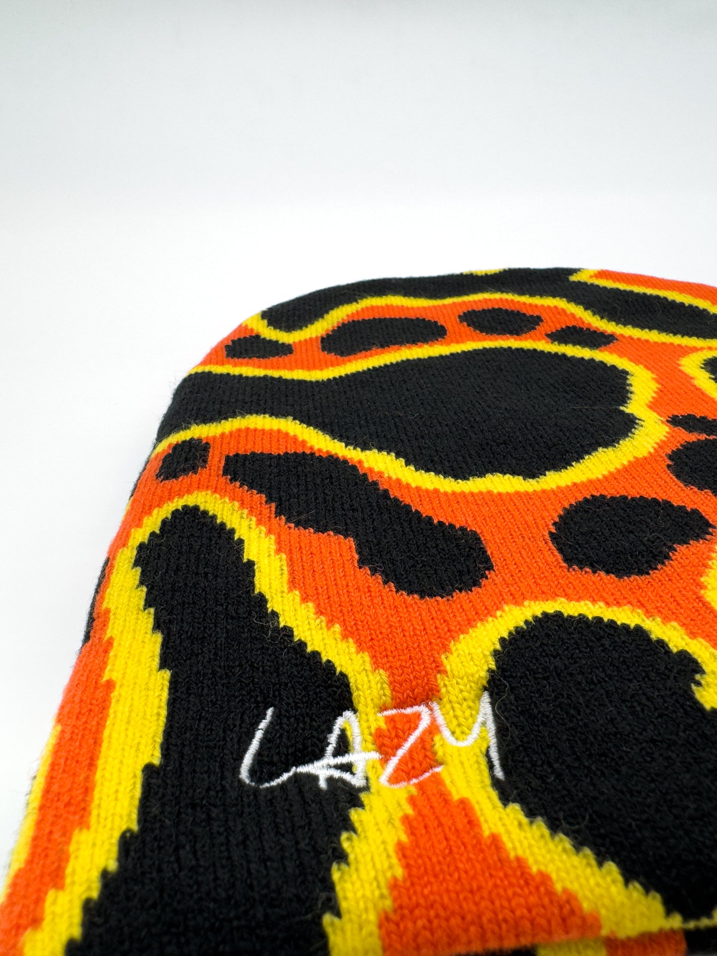 Anaglyph Beanie (Red-Orange)