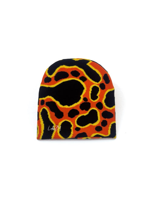 Anaglyph Beanie (Red-Orange)